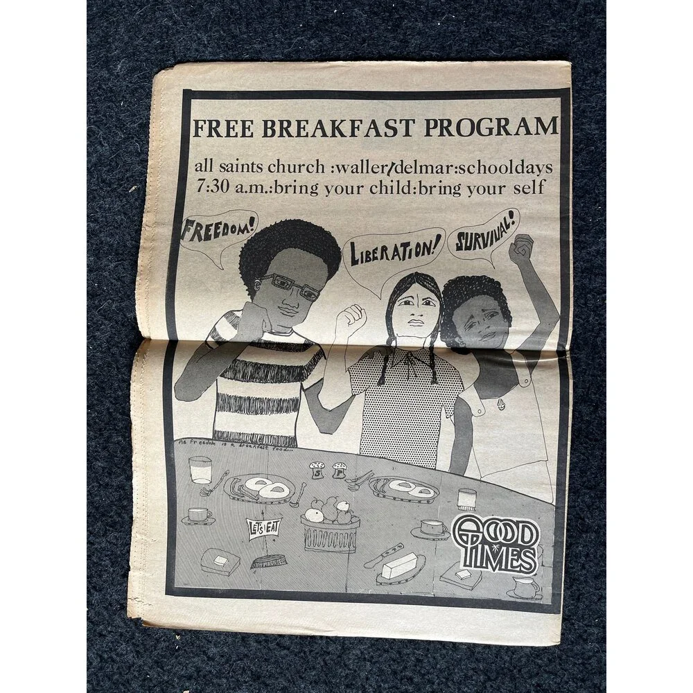 1970s High Times Underground Newspaper, Black Panther Party, Vintage Antique Co